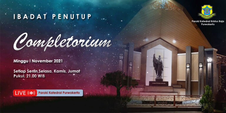 Completorium –  Minggu I November 2021