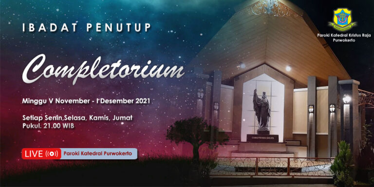 Completorium –  Minggu V Nov-I Des 2021