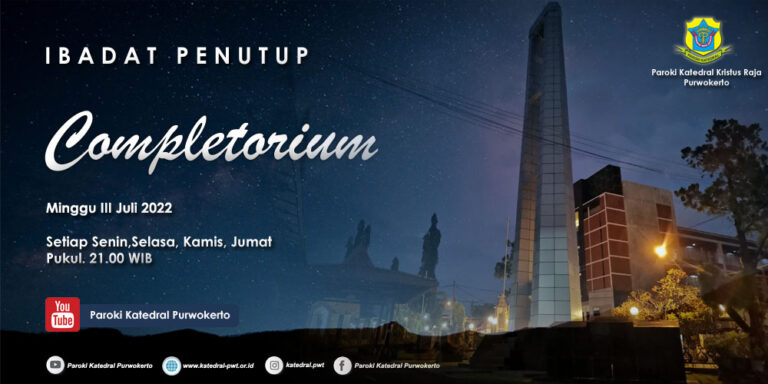 Completorium – Minggu III Juli 2022