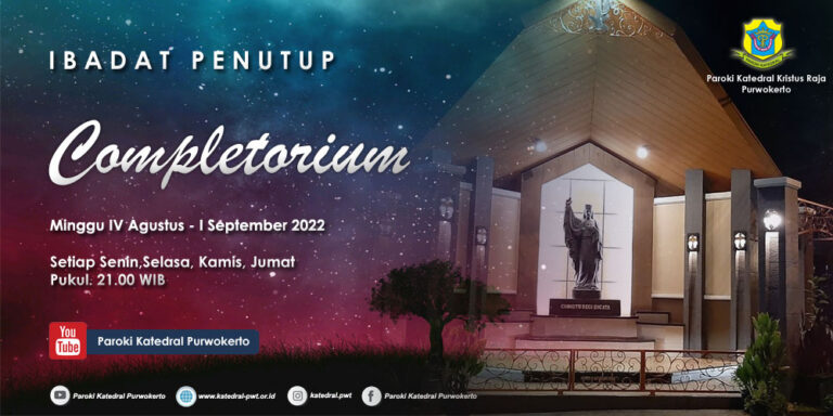 Completorium – Minggu V – I September 2022