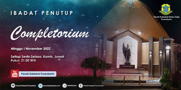 Completorium – Minggu I November 2022
