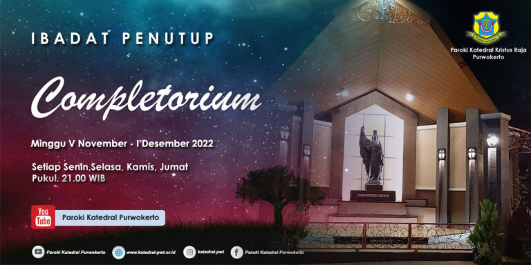 Completorium – Minggu V November 2022