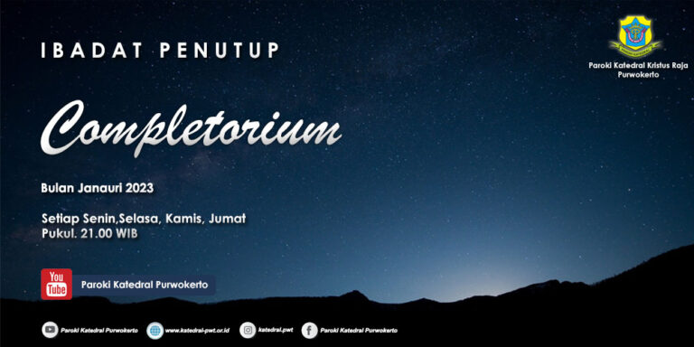 Completorium – Minggu III Januari 2023