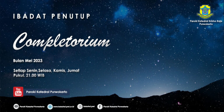 Completorium – Minggu IV Mei 2023