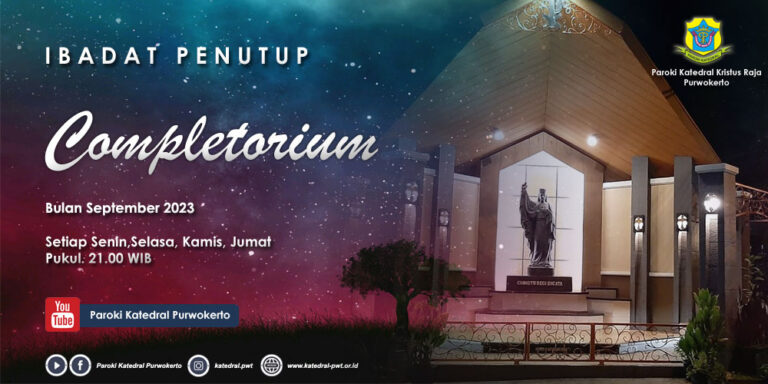 Completorium – Minggu IV September 2023