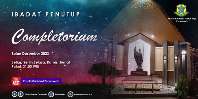 Completorium – Minggu IV Desember 2023