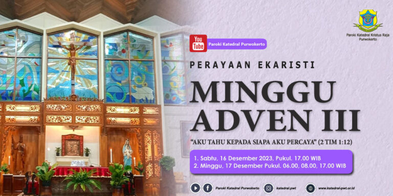 Misa Minggu Adven III – Desember 2023