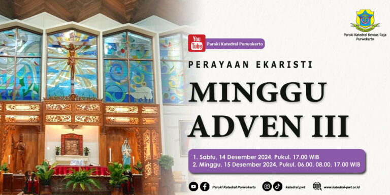 Misa Minggu Adven III – Desember 2024