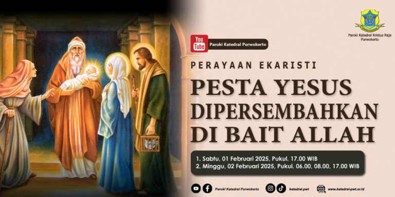 Misa Pesta Yesus dipersembahkan di Bait Allah – Februari 2025