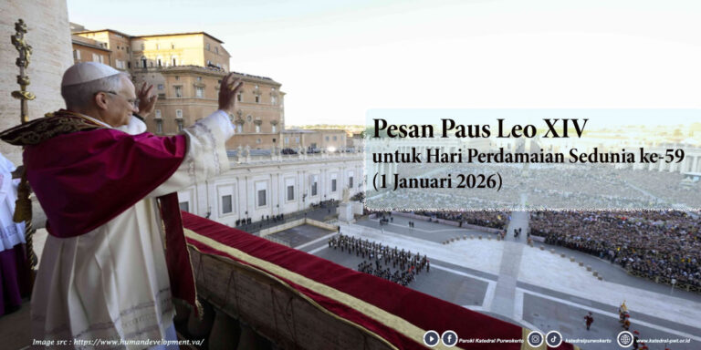 Pesan Paus Leo XIV untuk Hari Perdamaian Sedunia ke-59