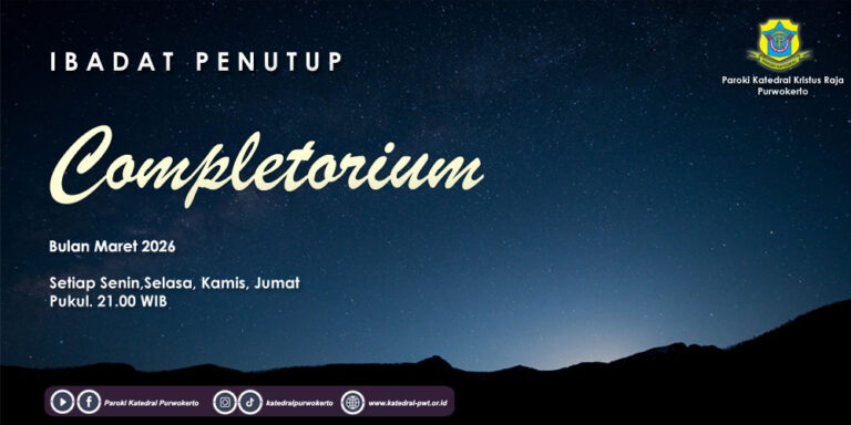 Completorium – Minggu V Maret 2026