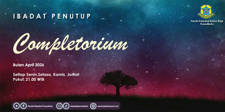 Completorium – Minggu IV April 2026