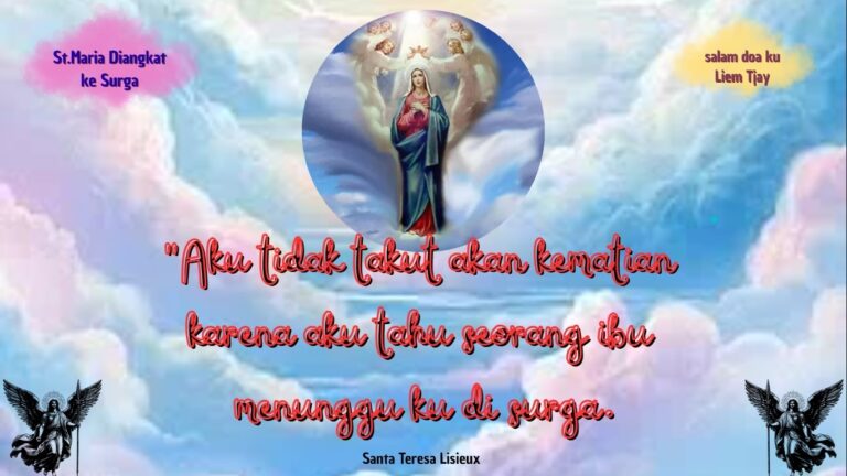 Maria Diangkat Ke Surga : Jalan Pulang Menuju Rumah Bapa