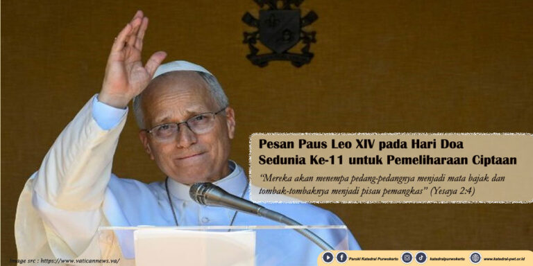 Pesan Paus Leo XIV pada Hari Doa Sedunia Ke-11 untuk Pemeliharaan Ciptaan